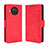 Funda de Cuero Cartera con Soporte Carcasa BY3 para Xiaomi Mi 10i 5G Rojo