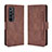 Funda de Cuero Cartera con Soporte Carcasa BY3 para Xiaomi Mi 10S 5G Marron