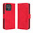 Funda de Cuero Cartera con Soporte Carcasa BY3 para Xiaomi Poco C55 Rojo