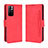 Funda de Cuero Cartera con Soporte Carcasa BY3 para Xiaomi Poco M4 Pro 5G Rojo