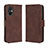 Funda de Cuero Cartera con Soporte Carcasa BY3 para Xiaomi Poco M5 4G Marron