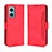 Funda de Cuero Cartera con Soporte Carcasa BY3 para Xiaomi Redmi 10 5G Rojo