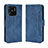 Funda de Cuero Cartera con Soporte Carcasa BY3 para Xiaomi Redmi 10 India Azul