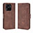 Funda de Cuero Cartera con Soporte Carcasa BY3 para Xiaomi Redmi 10 India Marron