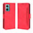 Funda de Cuero Cartera con Soporte Carcasa BY3 para Xiaomi Redmi 10 Prime Plus 5G Rojo