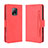 Funda de Cuero Cartera con Soporte Carcasa BY3 para Xiaomi Redmi 10X 5G Rojo