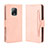 Funda de Cuero Cartera con Soporte Carcasa BY3 para Xiaomi Redmi 10X 5G Rosa