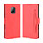 Funda de Cuero Cartera con Soporte Carcasa BY3 para Xiaomi Redmi 10X Pro 5G Rojo