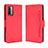 Funda de Cuero Cartera con Soporte Carcasa BY3 para Xiaomi Redmi 9 Power Rojo