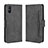 Funda de Cuero Cartera con Soporte Carcasa BY3 para Xiaomi Redmi 9i Negro