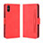 Funda de Cuero Cartera con Soporte Carcasa BY3 para Xiaomi Redmi 9i Rojo