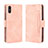 Funda de Cuero Cartera con Soporte Carcasa BY3 para Xiaomi Redmi 9i Rosa