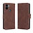 Funda de Cuero Cartera con Soporte Carcasa BY3 para Xiaomi Redmi A1 Plus Marron