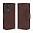 Funda de Cuero Cartera con Soporte Carcasa BY3 para Xiaomi Redmi K60E 5G Marron