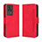 Funda de Cuero Cartera con Soporte Carcasa BY3 para Xiaomi Redmi K60E 5G Rojo