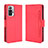 Funda de Cuero Cartera con Soporte Carcasa BY3 para Xiaomi Redmi Note 10 Pro 4G Rojo