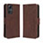 Funda de Cuero Cartera con Soporte Carcasa BY3 para Xiaomi Redmi Note 12S Marron