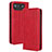 Funda de Cuero Cartera con Soporte Carcasa BY4 para Asus ROG Phone 7 Rojo