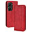 Funda de Cuero Cartera con Soporte Carcasa BY4 para Asus Zenfone 9 Rojo