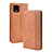 Funda de Cuero Cartera con Soporte Carcasa BY4 para Google Pixel 4 XL Marron