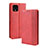 Funda de Cuero Cartera con Soporte Carcasa BY4 para Google Pixel 4 XL Rojo