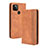 Funda de Cuero Cartera con Soporte Carcasa BY4 para Google Pixel 4a 5G Marron