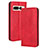 Funda de Cuero Cartera con Soporte Carcasa BY4 para Google Pixel 7 Pro 5G Rojo