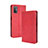 Funda de Cuero Cartera con Soporte Carcasa BY4 para HTC Desire 21 Pro 5G Rojo