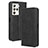 Funda de Cuero Cartera con Soporte Carcasa BY4 para HTC U23 5G Negro