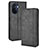 Funda de Cuero Cartera con Soporte Carcasa BY4 para Huawei Enjoy 50 Negro