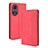 Funda de Cuero Cartera con Soporte Carcasa BY4 para Huawei Honor 50 5G Rojo