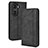 Funda de Cuero Cartera con Soporte Carcasa BY4 para Huawei Honor 60 Pro 5G Negro