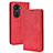 Funda de Cuero Cartera con Soporte Carcasa BY4 para Huawei Honor 60 Pro 5G Rojo