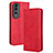 Funda de Cuero Cartera con Soporte Carcasa BY4 para Huawei Honor 80 Pro 5G Rojo