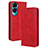 Funda de Cuero Cartera con Soporte Carcasa BY4 para Huawei Honor 90 Lite 5G Rojo