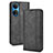 Funda de Cuero Cartera con Soporte Carcasa BY4 para Huawei Honor X7 Negro