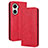 Funda de Cuero Cartera con Soporte Carcasa BY4 para Huawei Nova 10 SE Rojo