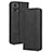 Funda de Cuero Cartera con Soporte Carcasa BY4 para Motorola Moto E22 Negro