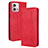 Funda de Cuero Cartera con Soporte Carcasa BY4 para Motorola Moto G Stylus (2023) 4G Rojo