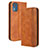 Funda de Cuero Cartera con Soporte Carcasa BY4 para Nokia C02 Marron