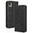 Funda de Cuero Cartera con Soporte Carcasa BY4 para Nokia C110 Negro