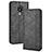 Funda de Cuero Cartera con Soporte Carcasa BY4 para Nokia C21 Negro