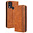 Funda de Cuero Cartera con Soporte Carcasa BY4 para Nokia C22 Marron