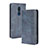 Funda de Cuero Cartera con Soporte Carcasa BY4 para Nokia C3 Azul