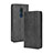 Funda de Cuero Cartera con Soporte Carcasa BY4 para Nokia C3 Negro