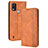 Funda de Cuero Cartera con Soporte Carcasa BY4 para Nokia G11 Plus Marron