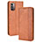 Funda de Cuero Cartera con Soporte Carcasa BY4 para Nokia G21 Marron