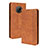 Funda de Cuero Cartera con Soporte Carcasa BY4 para Nokia G300 5G Marron