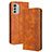 Funda de Cuero Cartera con Soporte Carcasa BY4 para Nokia G60 5G Marron