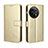 Funda de Cuero Cartera con Soporte Carcasa BY4 para OnePlus 11R 5G Oro